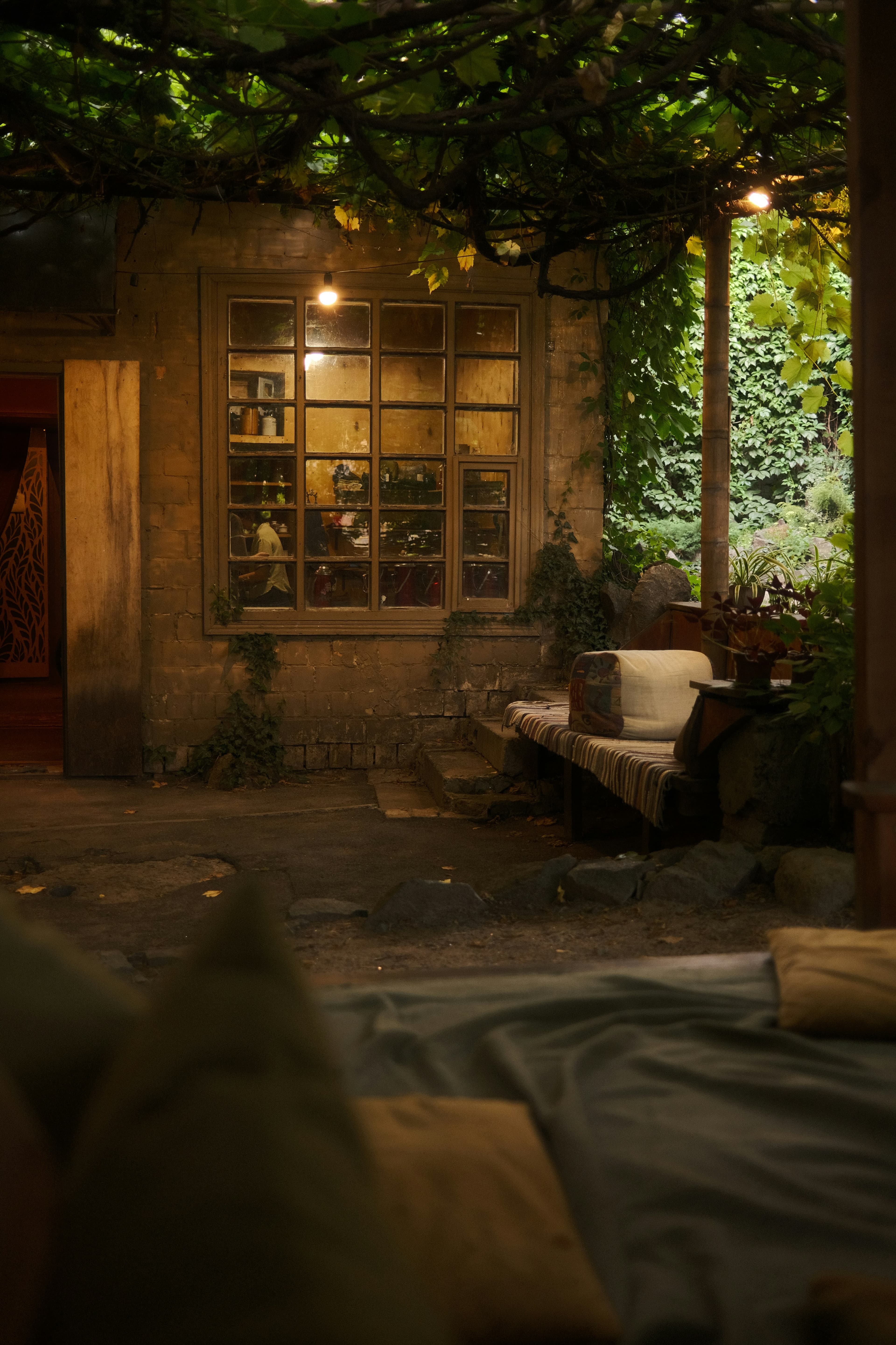 Cozy viewing room with soft lighting and comfortable seating arrangements